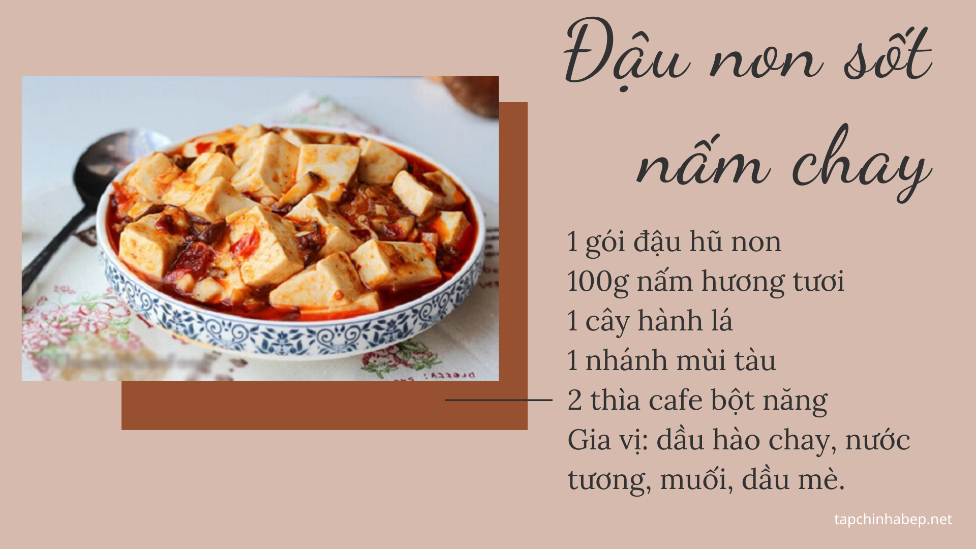 đậu non sốt nấm - làm món chay ngon đãi tiệc