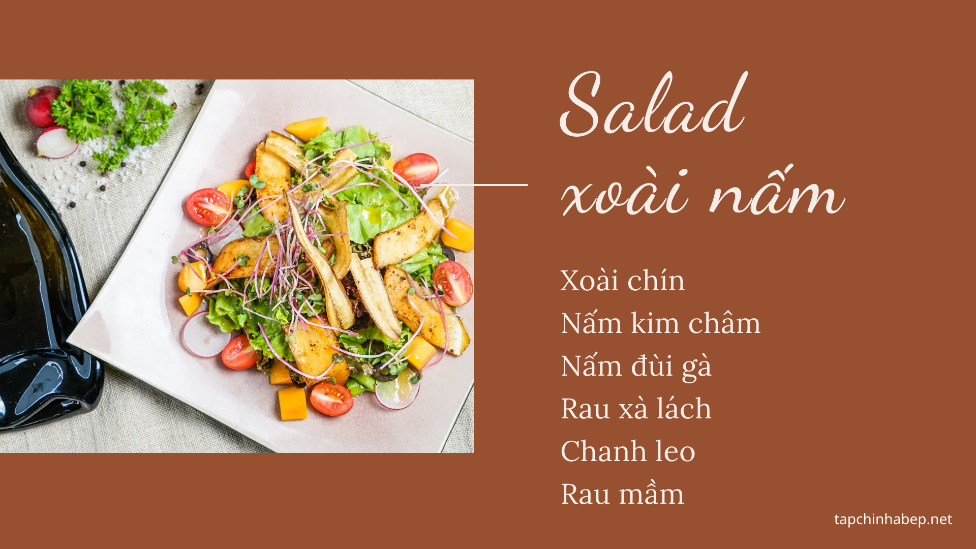 Salad xoài nấm