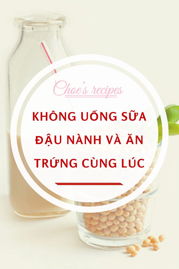 trứng và sữa đậu nành