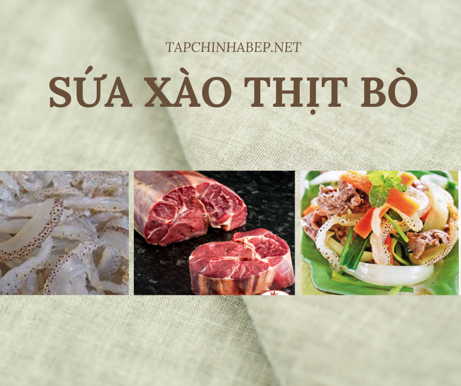 Sứa xào thịt bò