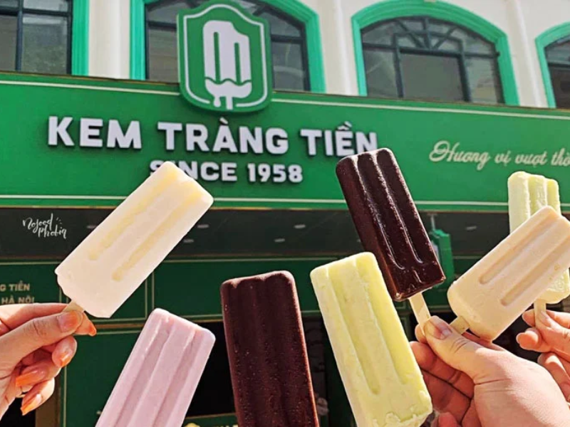 Đặc sản kem Tràng Tiền tại Hà Nội