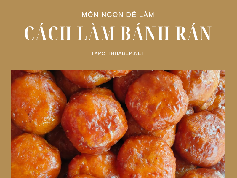 Cách làm bánh rán truyền thống